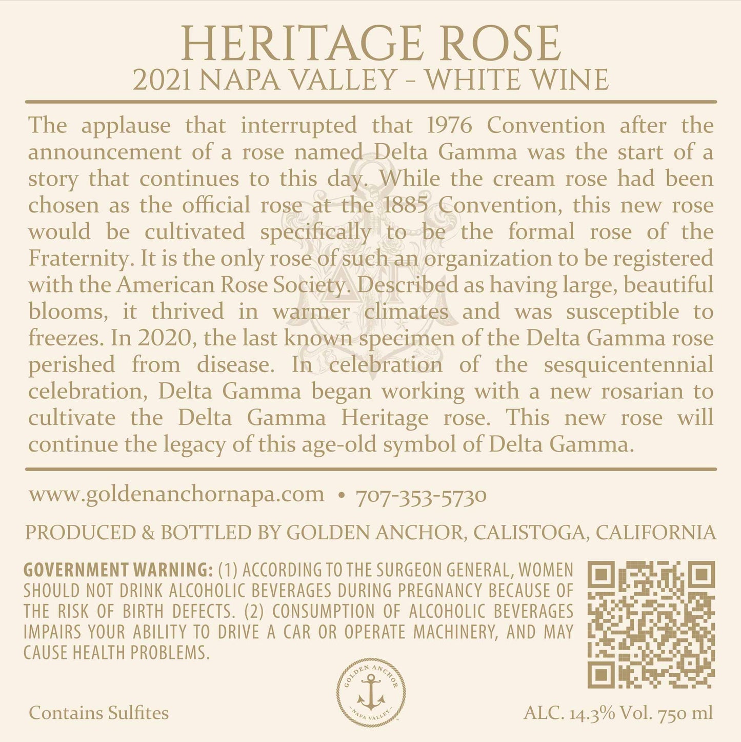 Heritage Rose - 2021 Cuvée Blanc - Napa Valley