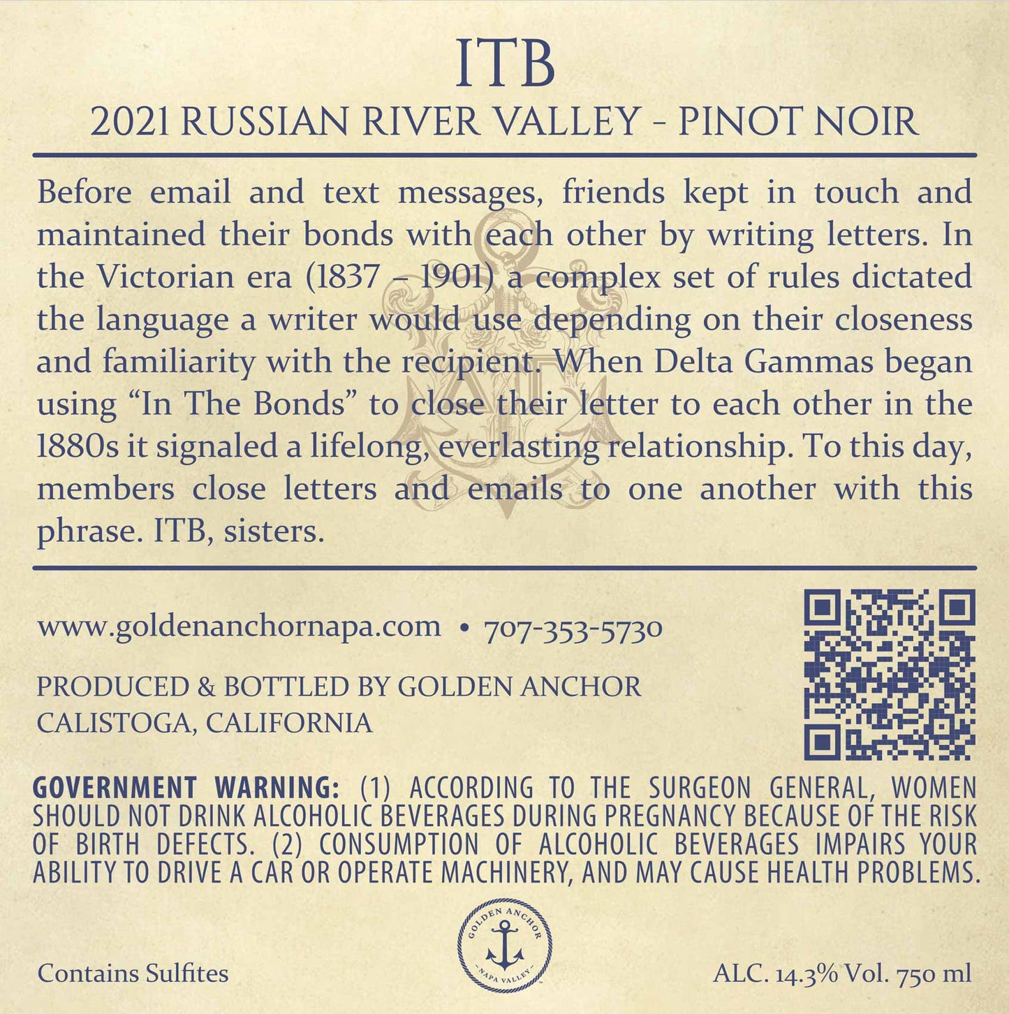 ITB - 2021 Pinot Noir - Russian River Valley