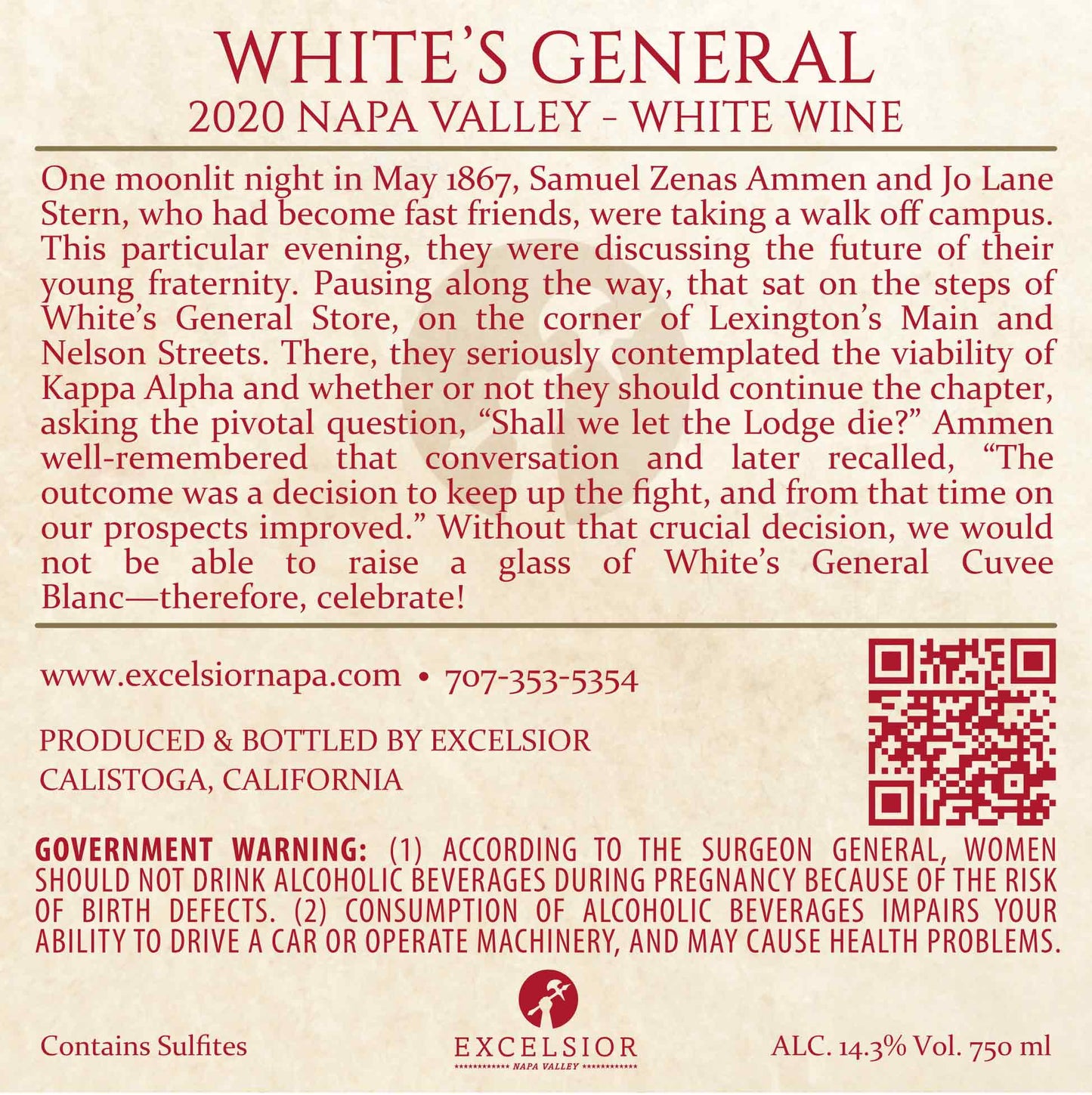 White’s General - 2020 Cuvée Blanc - Napa Valley