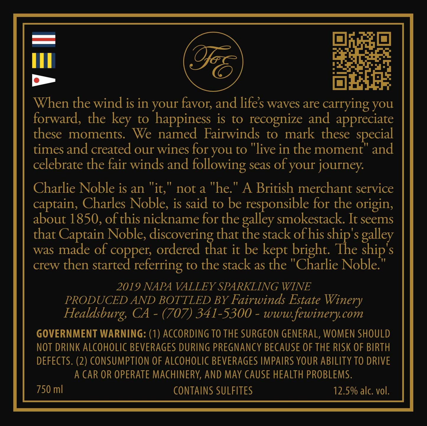 Charlie Noble - 2018 Blanc de Blancs - Méthode Champenoise - Napa Valley