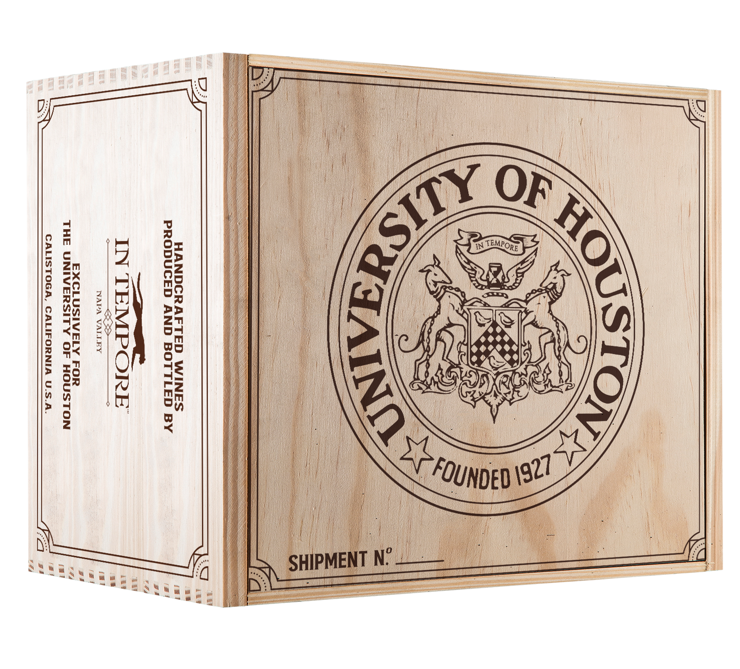 6-Bottle Wood Crate