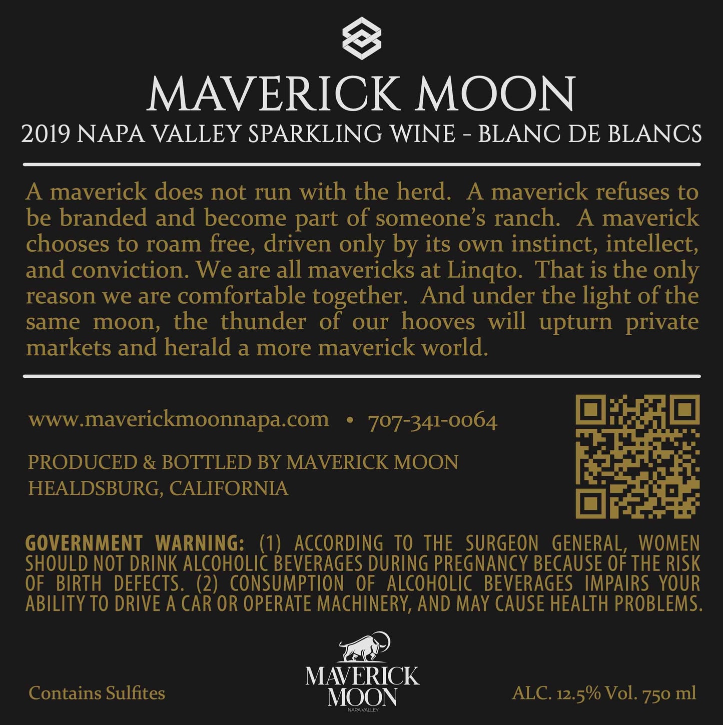 Maverick Moon - Sparkling Blanc de Blancs - Méthode Champenoise - Napa Valley