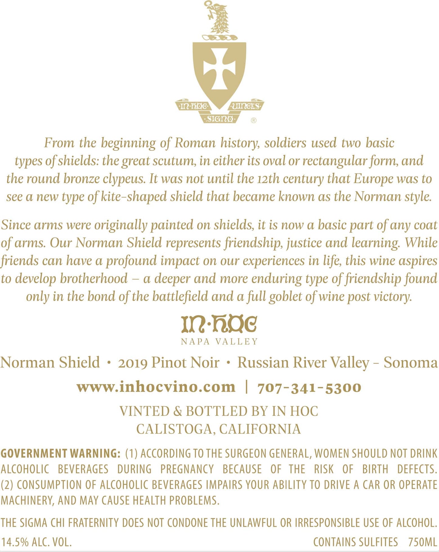 Norman Shield - 2019 Pinot Noir - Russian River Valley