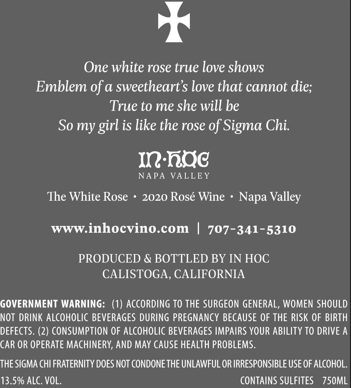 The White Rose - 2020 Rosé - Napa Valley