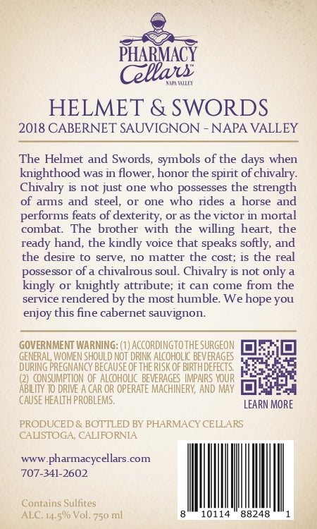 Helmet & Swords - 2019 Cabernet Sauvignon - Napa Valley