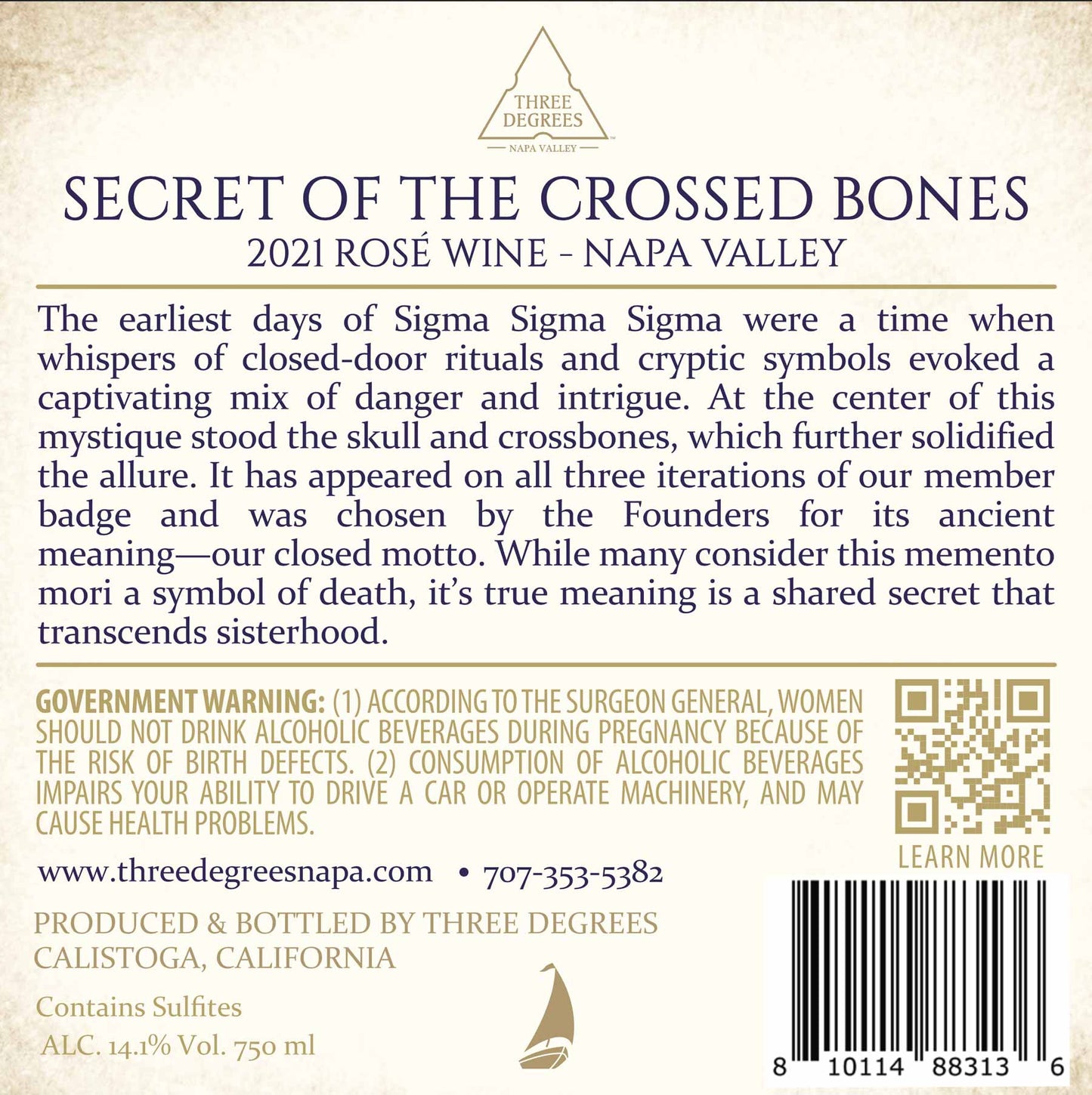 Secret Of The Crossed Bones - 2021 Rosé - Napa Valley