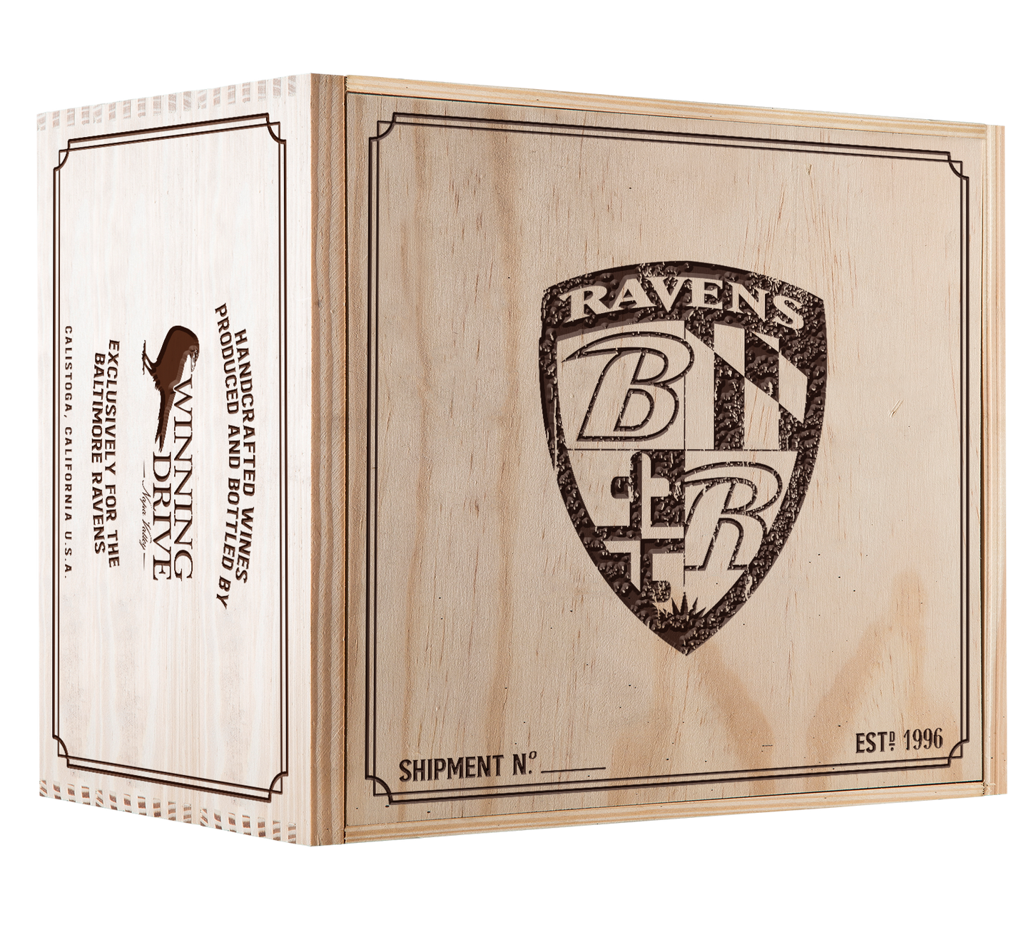 6-Bottle Wood Crate