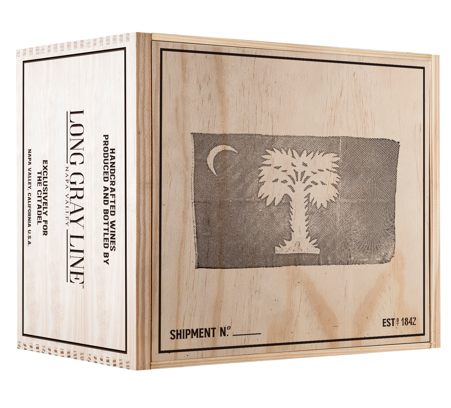 6-Bottle Wood Crate