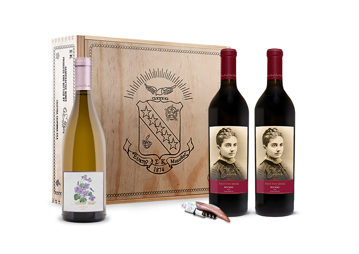 Mary Low Carver Red & Chardonnay Gift Box Set