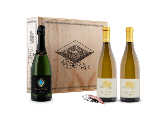 Yellow Rose & Sparkling Gift Box Set