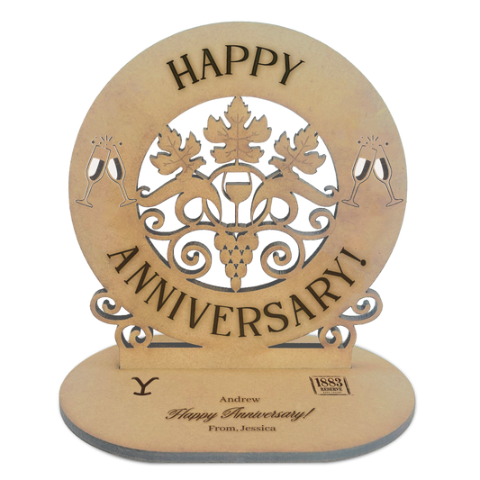 3D Wood Card - Anniversary