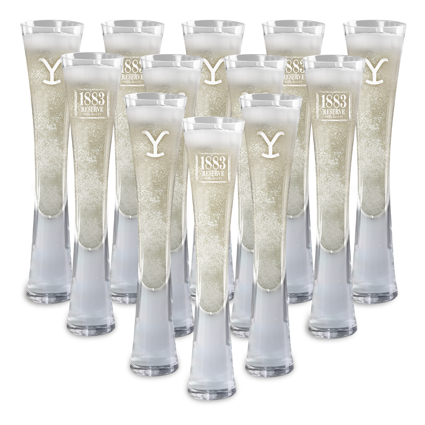 Hand Blown Artisan Crafted Champagne Flute