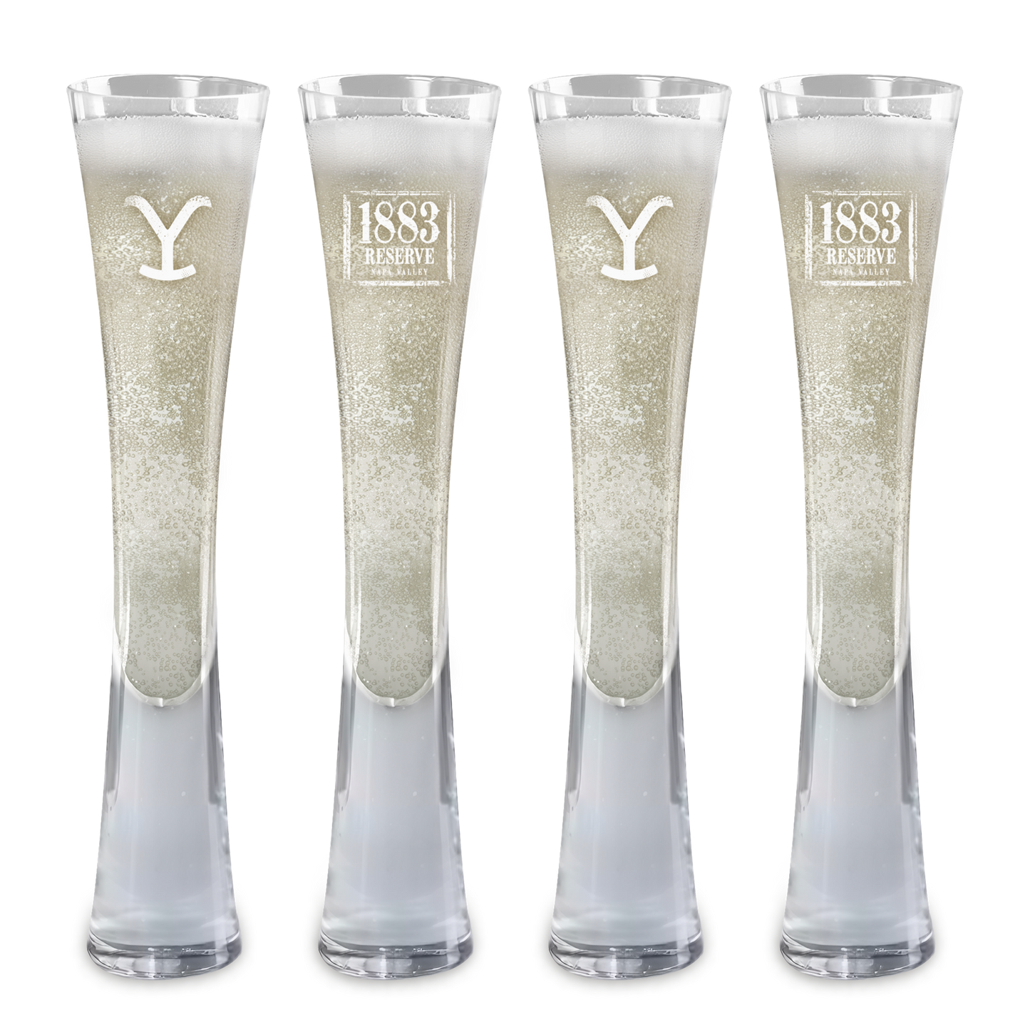 Hand Blown Artisan Crafted Champagne Flute
