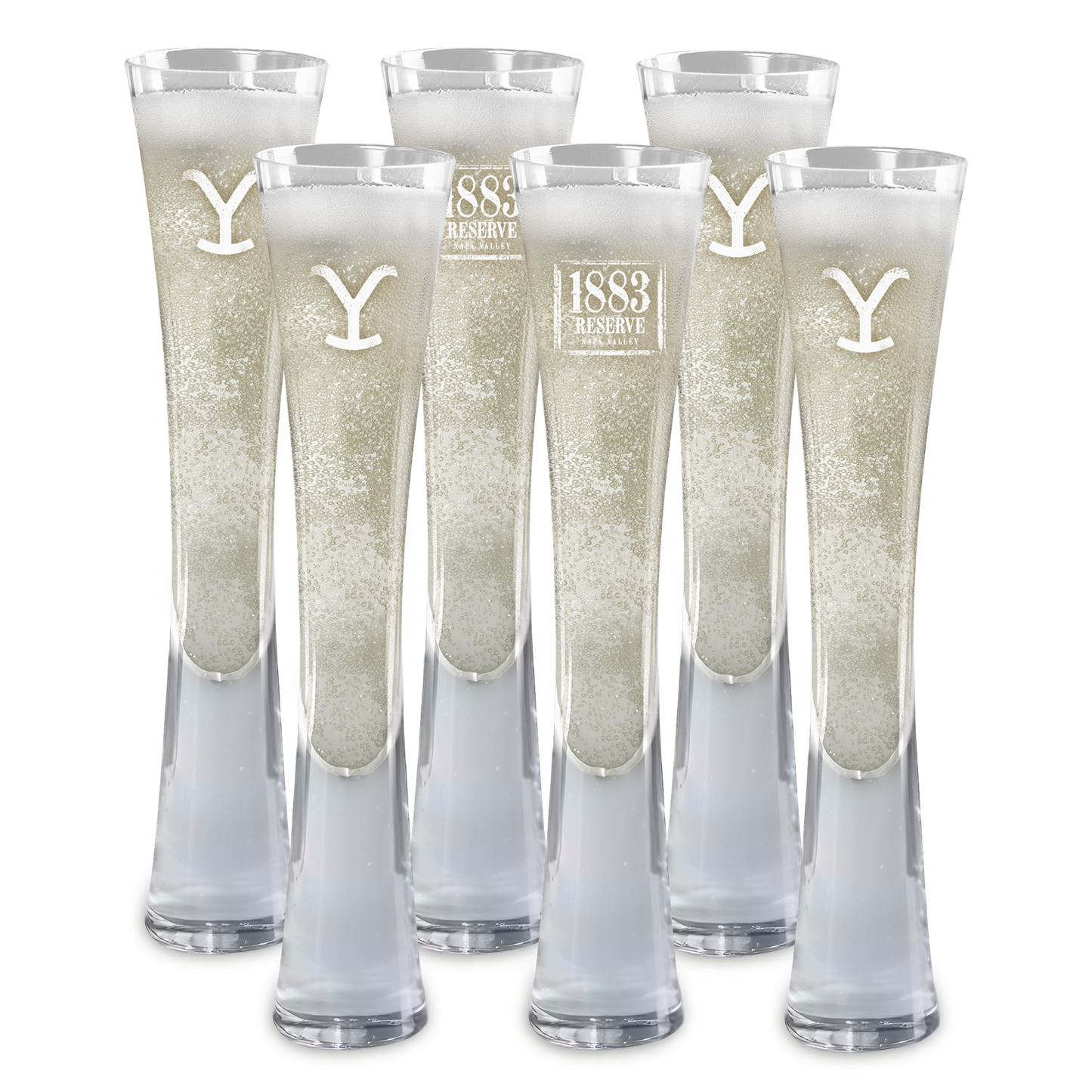 Hand Blown Artisan Crafted Champagne Flute
