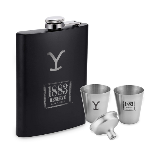 Black Flask Set