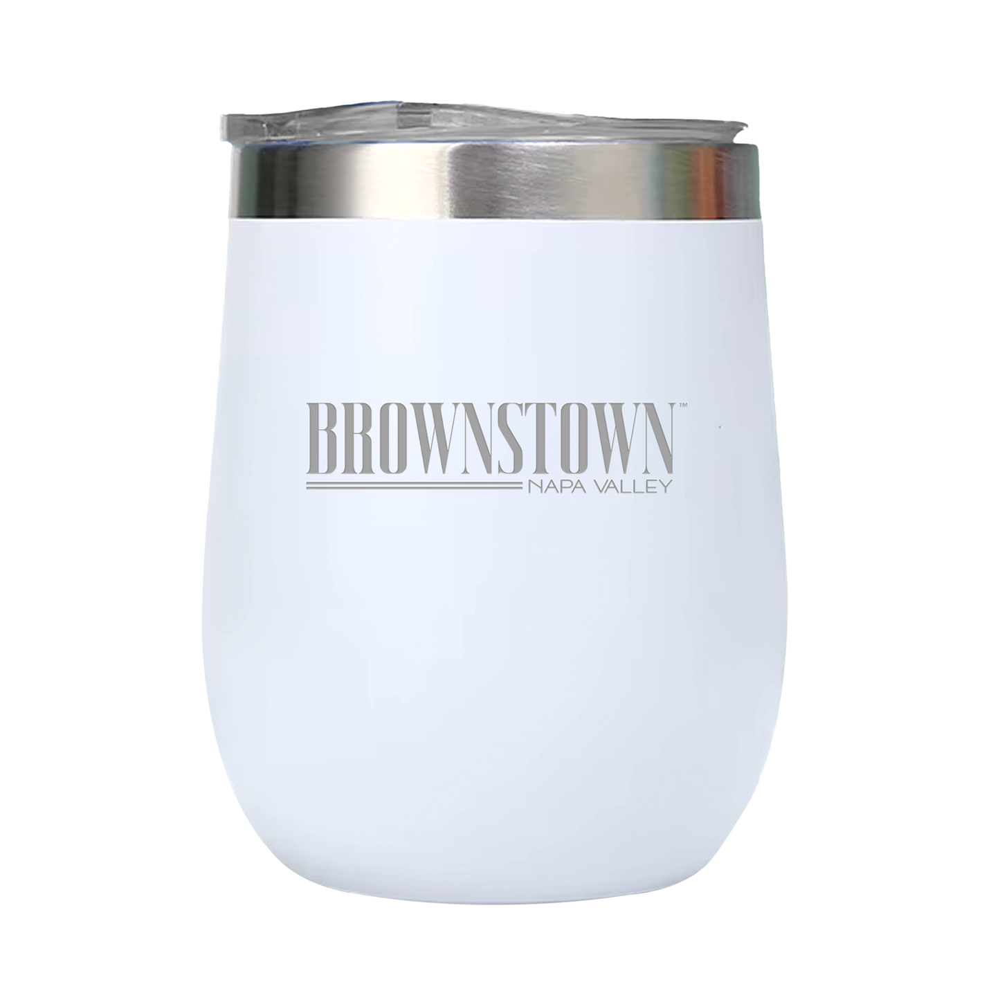 12oz Double Wall Stainless Steel Wine Tumbler with Lid