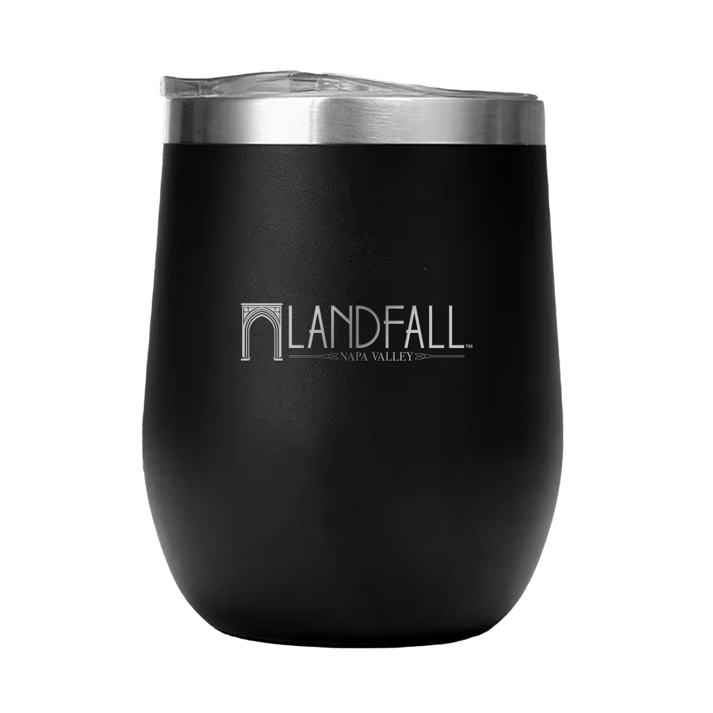 12oz Double Wall Stainless Steel Wine Tumbler with Lid