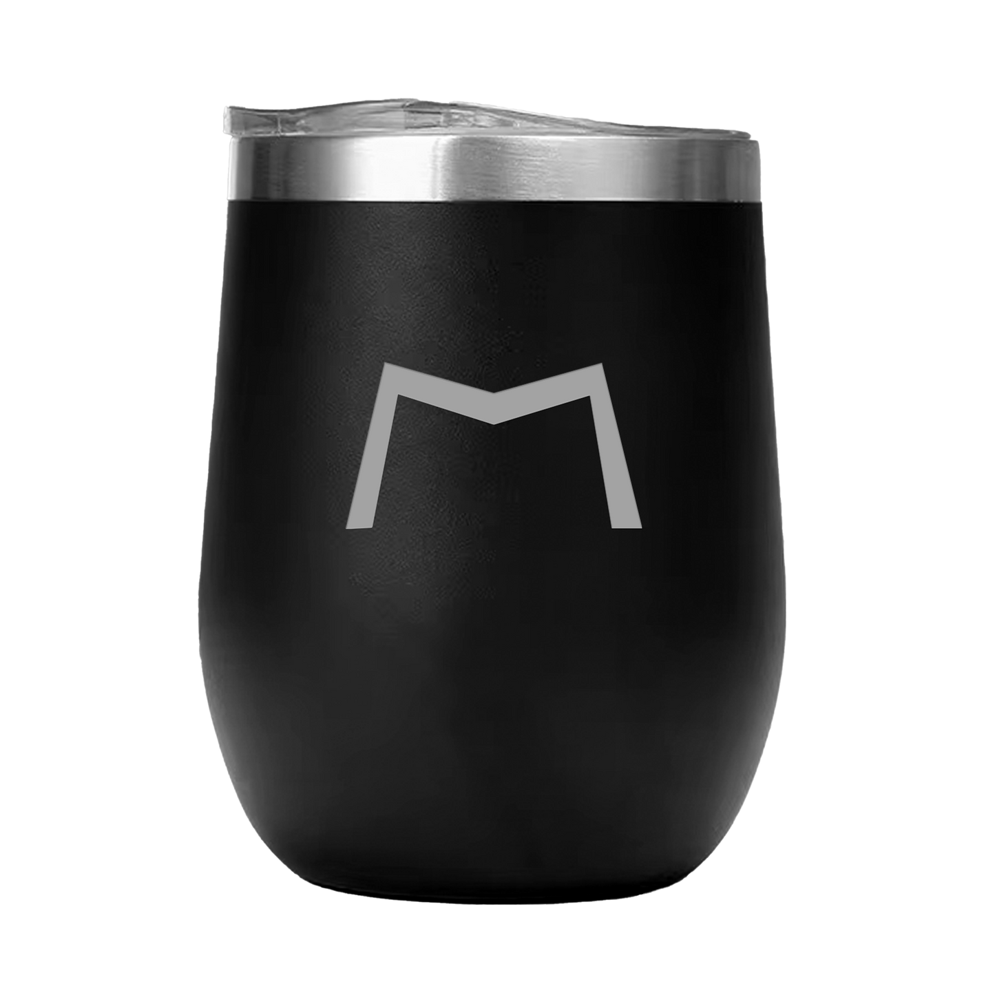 12oz Double Wall Stainless Steel Wine Tumbler with Lid