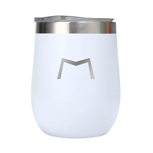 12oz Double Wall Stainless Steel Wine Tumbler with Lid