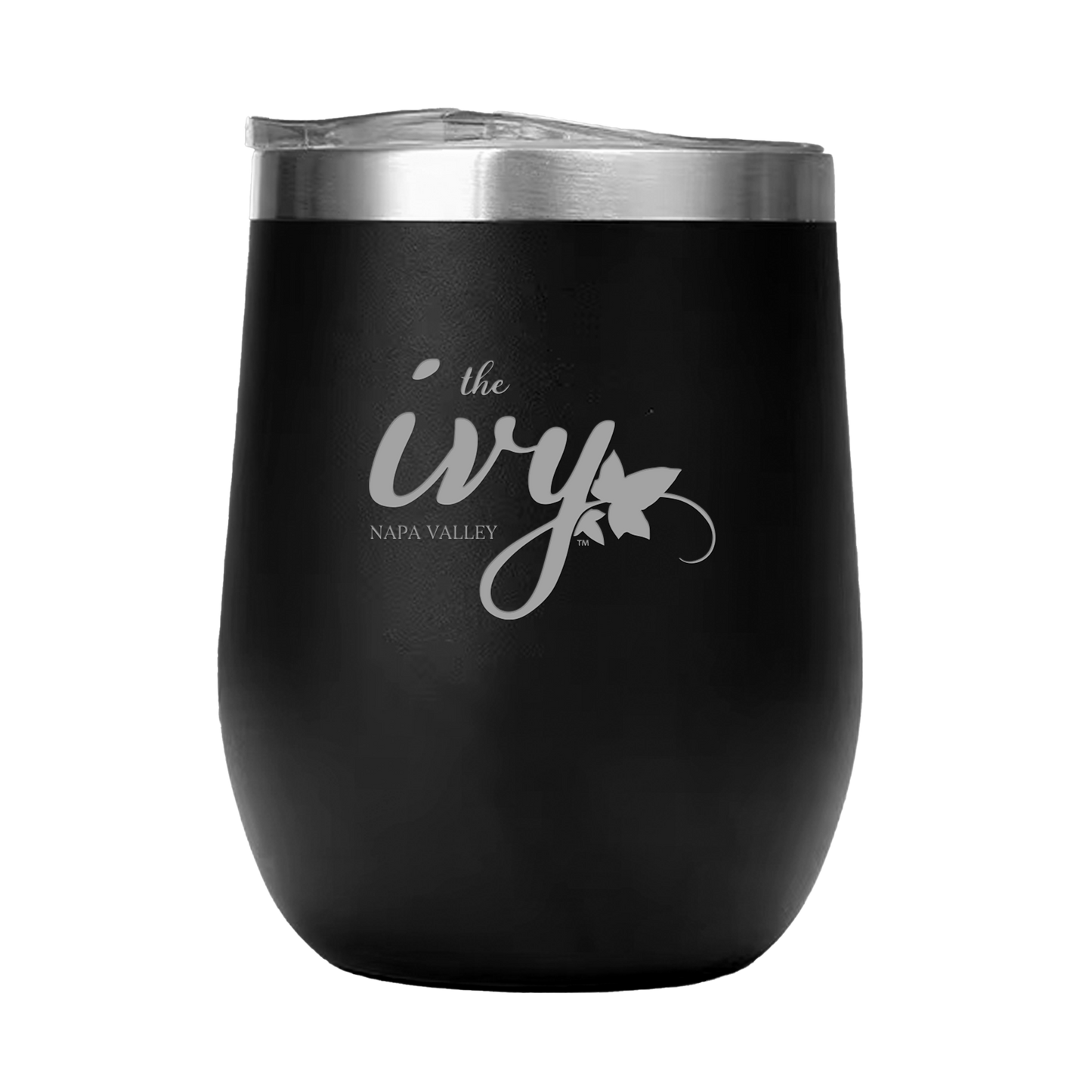 12oz Double Wall Stainless Steel Wine Tumbler with Lid