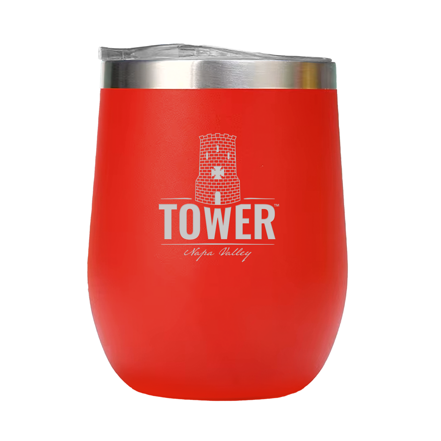 12oz Double Wall Stainless Steel Wine Tumbler with Lid