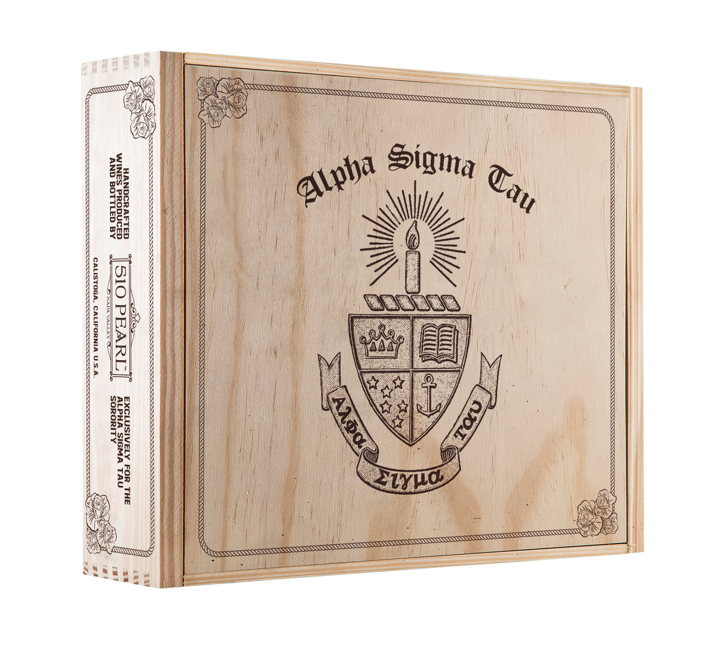 3-Bottle Wood Crate