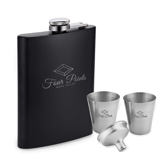 Black Flask Set