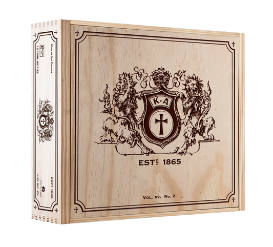 3-Bottle Wood Crate