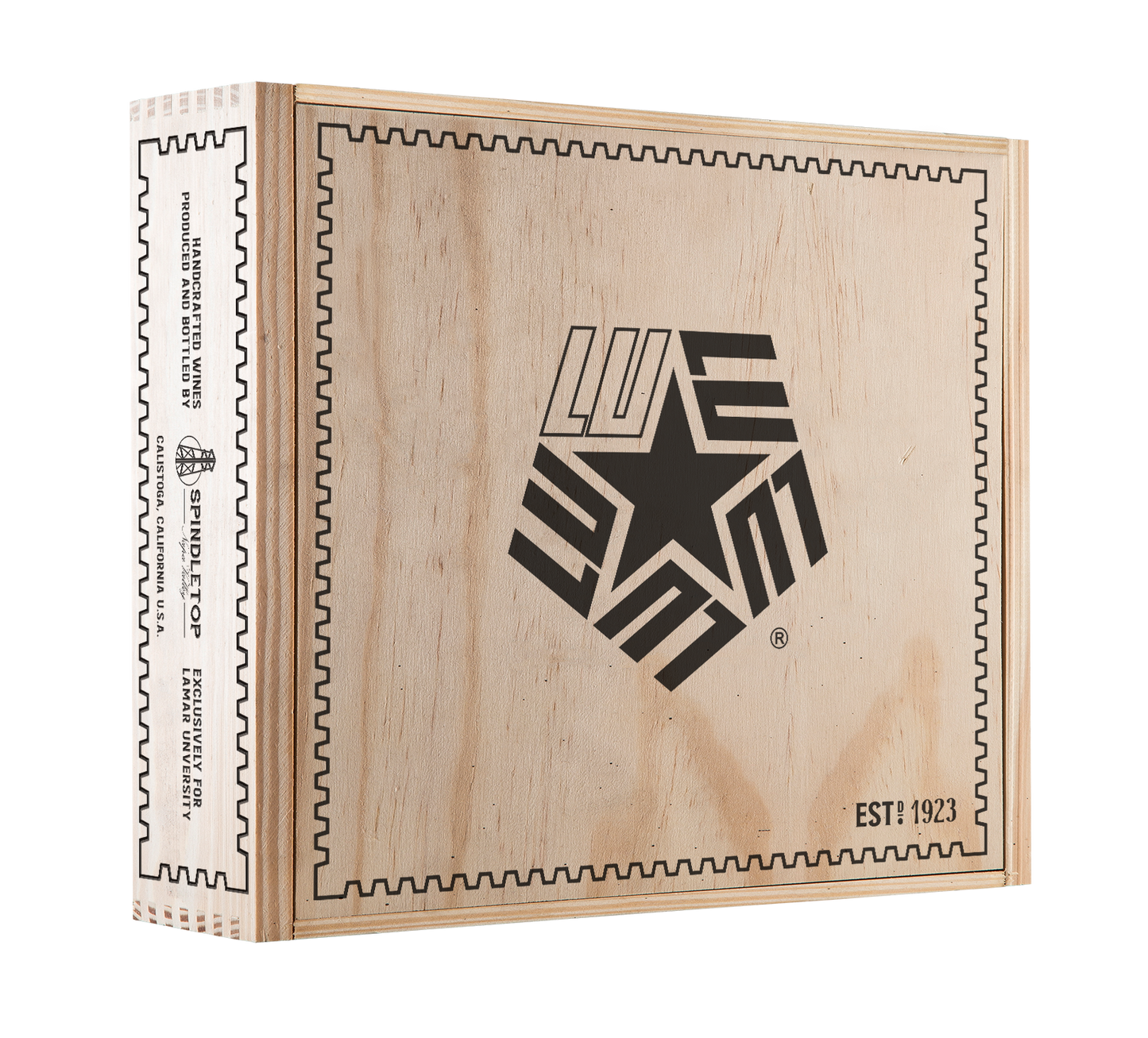 3-Bottle Wood Crate