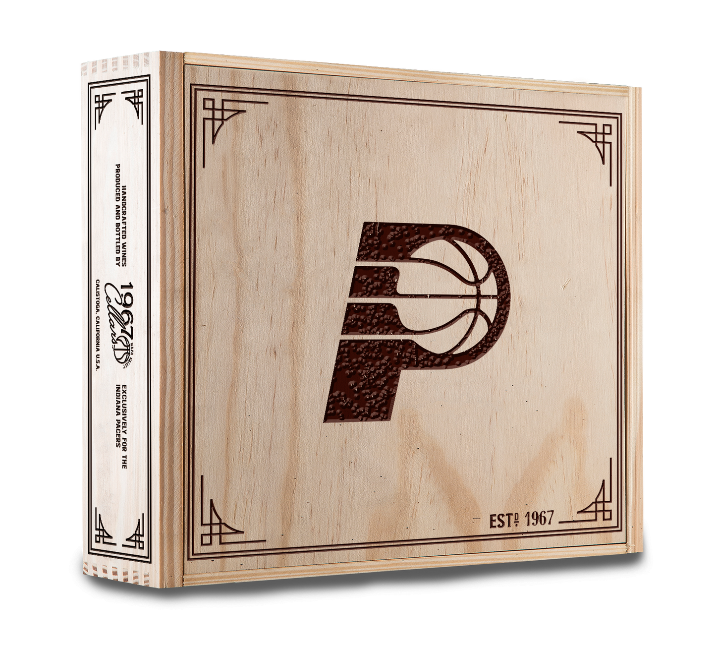 3-Bottle Wood Crate