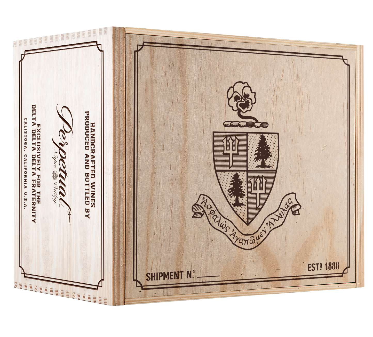 6-Bottle Wood Crate