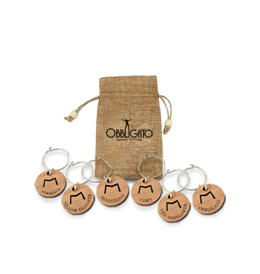 Wine Charms with Bag