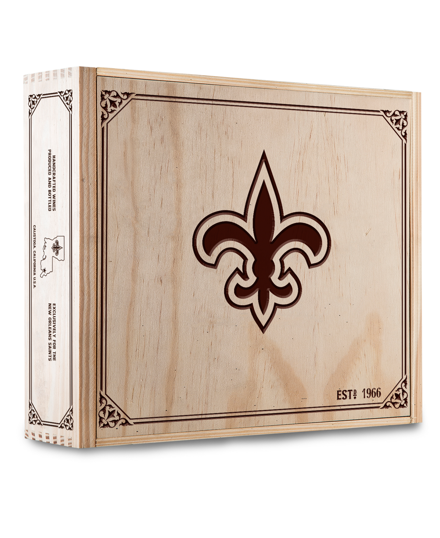 3-Bottle Wood Crate
