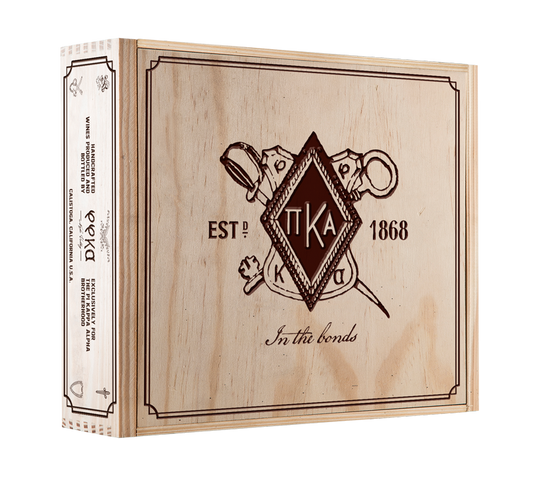 3-Bottle Wood Crate