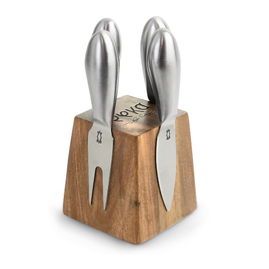 Wood Block Knives Set