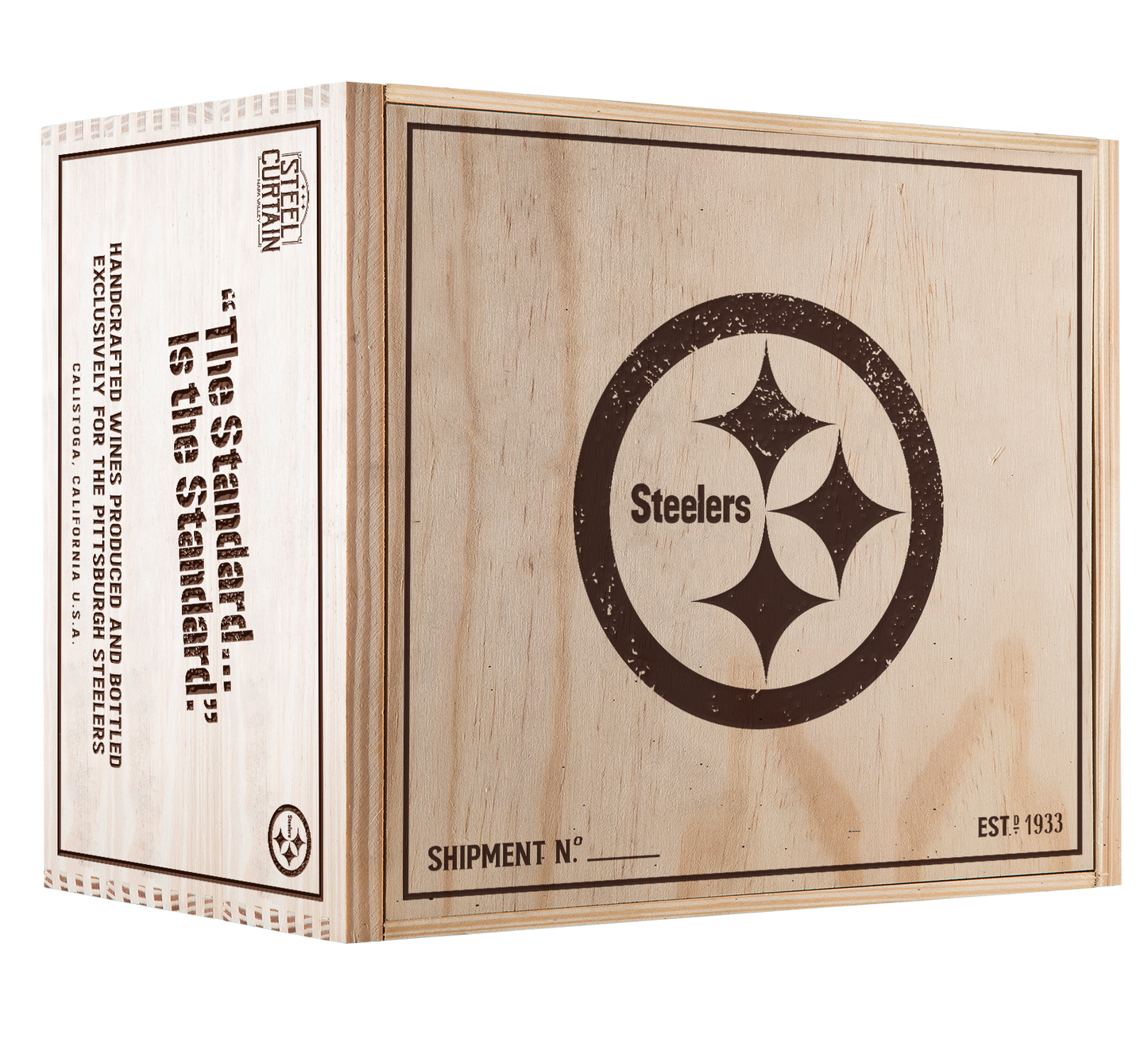 6-Bottle Wood Crate