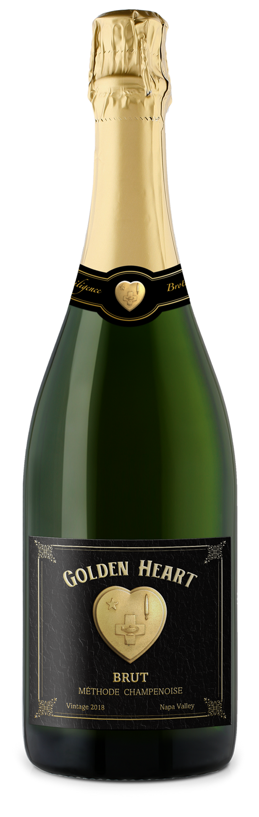 Golden Heart - 2018 Sparkling Brut -  Méthode Champenoise - Napa Valley
