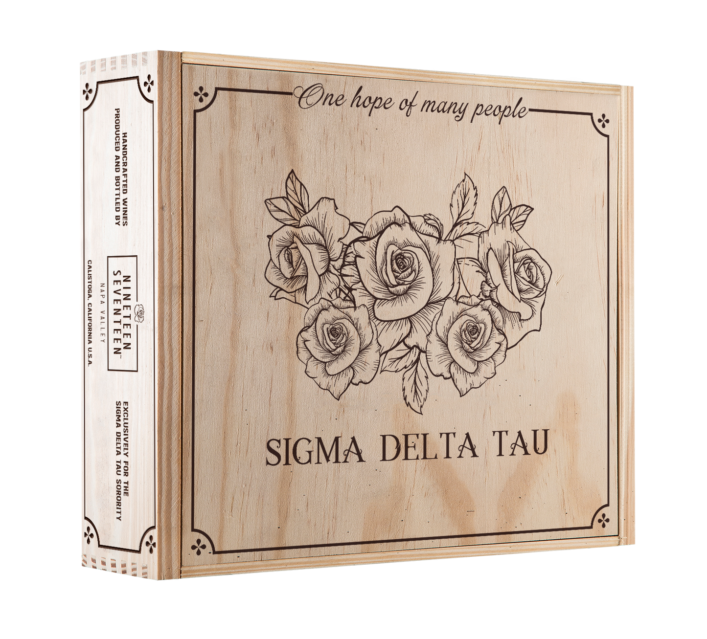 3-Bottle Wood Crate