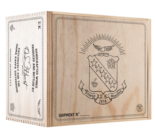 6-Bottle Wood Crate
