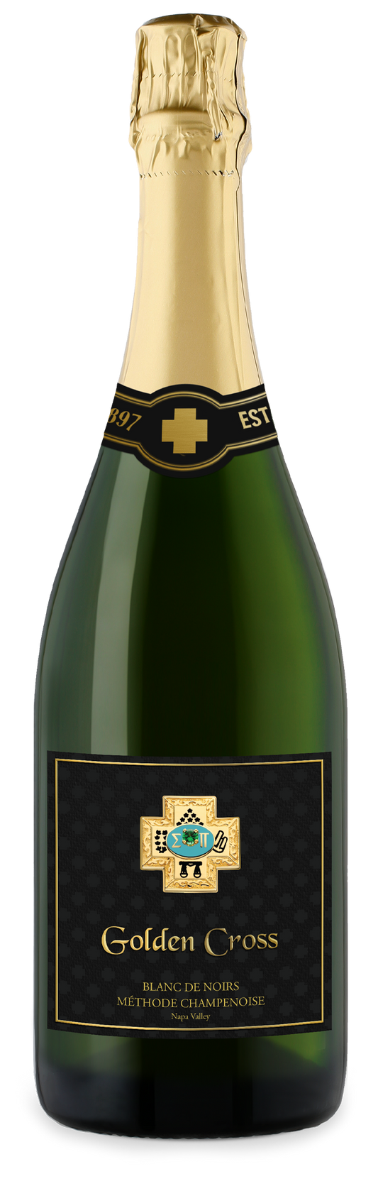 The Badge - Golden Cross - Sparkling Blanc de Noirs - Méthode Champenoise - Napa Valley
