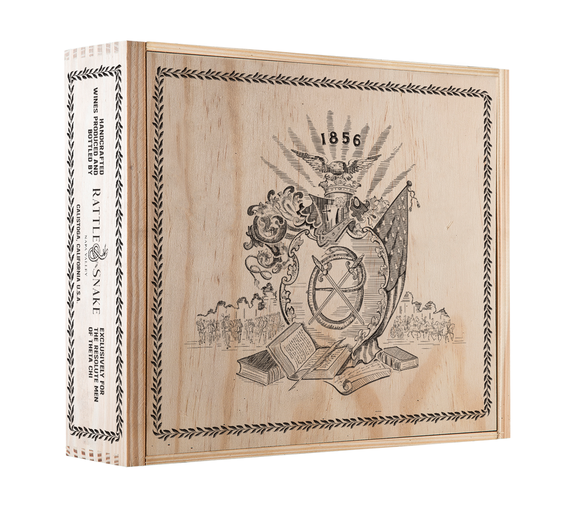 3-Bottle Wood Crate