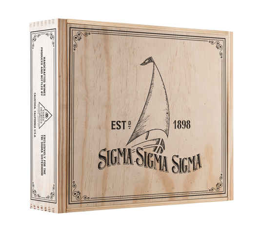 3-Bottle Wood Crate